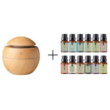 Imagem de Kit 12 Essências 10ml Difusor Elétrico Escolha Cor E Aroma - Nattuarom