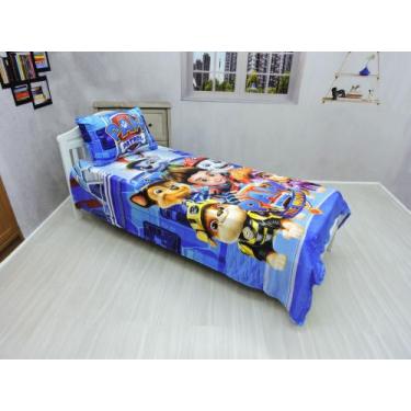 Imagem de Manta E Fronha Patrulha Canina Mod 3 Cobertor Solteiro 2 Pç - fantasia