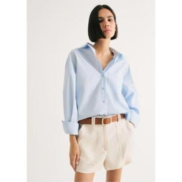 Imagem de Shorts Feminino Cintura Alta Em Alfaiataria-Feminino