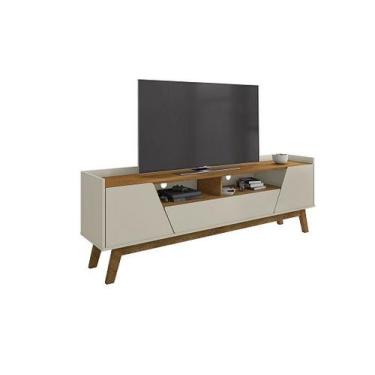 Imagem de Rack Florença 1.8 Off White/Naturalle - Bechara Móveis