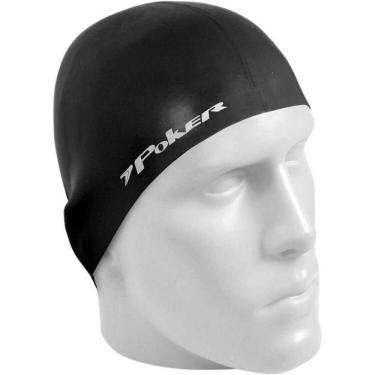 Imagem de Touca De Natação Poker 100 Silicone Adulto - Preto - U