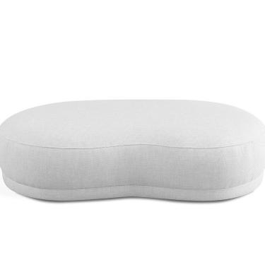 Imagem de Puff Organico para Sala de Estar Boucle Judi Cinza