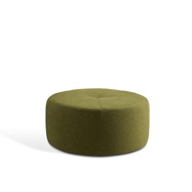 Imagem de Puff Orgânico para Sala de Estar 80cm Linho Rita Verde