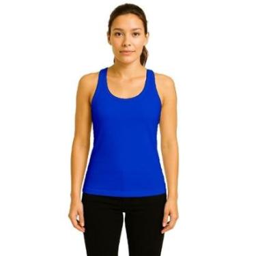 Imagem de Camiseta Regata Feminina Lisa Dry Academia Fit-Feminino