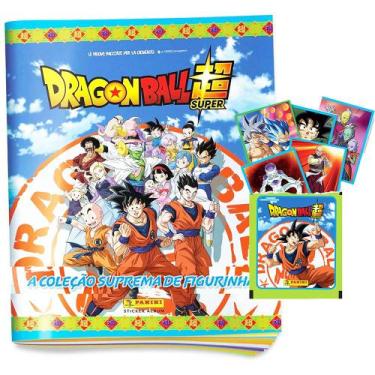 Imagem de Album de Figurinhas Dragon Ball Super 2026 + 120 Figurinhas Anime Goku