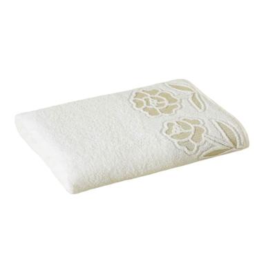 Imagem de Toalha Avulso De Rosto Kazzavip Felpuda 100% Algodão Guadalupe 45cmx80cm Branco