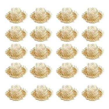 Imagem de 20 Mini Chapéu Palha Miniatura Festa Junina Lembrancinhas - Duandra Me