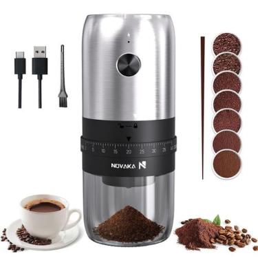 Imagem de Molinho de Café Elétrico NOVAKA Portátil  Ajuste Externo 40 Níveis  Nú