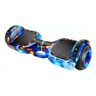 Imagem de Hoverboard skate eletrico azul cosmo 6,5 com LED e Bluetooth - Egazza