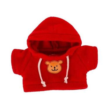 Imagem de Roupas Para Boneca Pato Série Vermelha Kawaii 30Cm, Brinquedo De Pelúc