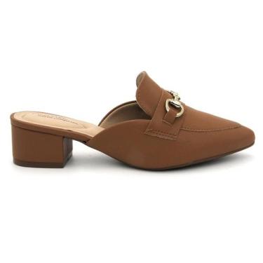 Imagem de Sapato Modare 7340.124 Salto Mule Bico Fino Calcanhar Aberto Feminino,