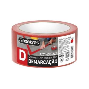 Imagem de Fita Demarcação De Solo Pratik 48mmx14m Vermelho