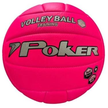 Imagem de Bola de Vôlei training Neon II "PVC" Lisa - Poker, Rosa
