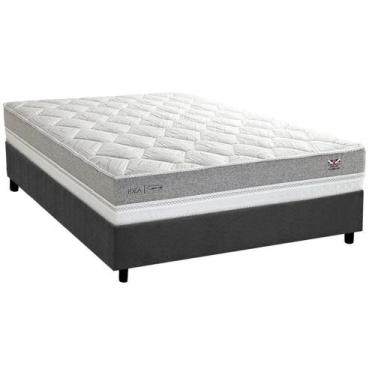 Imagem de Cama Box Casal: Colchão Molas Ensacadas Herval Maxspring C1672 + Base 