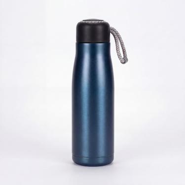 Imagem de Garrafa Térmica Inox 350ml Ou 500ml com Alça de Corda Tampa Antivazamento para Bebidas...
