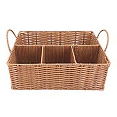 Imagem de Cesta retangular Polibrown polipropileno 32x23x11cm -Dynasty, 3 meses 