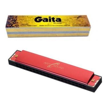 Imagem de Gaita 20 Vozes Alumínio E Plástico - Art Sound - IZ710 - ds