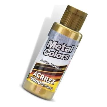 Imagem de Tinta Acrílica BRONZE 556 Metal Colors 60ml - ACRILEX