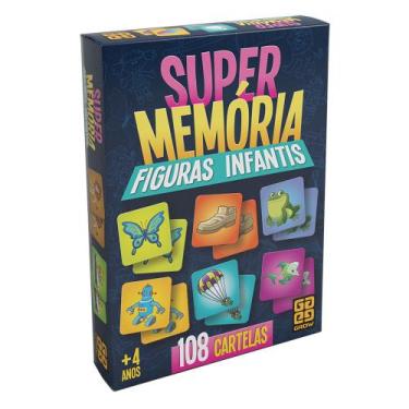 Imagem de Jogo da Memória - SuperMemória - Figuras Infantis - 108 Cartelas - Gro