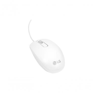 Imagem de Mouse USB com Fio Design Ergonômico Branco LG 22V240-L.BK21P1