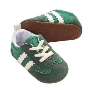 Imagem de Sapatos Para Bebês 0-1 Ano, Primavera E Outono, Com Listras, Solado De