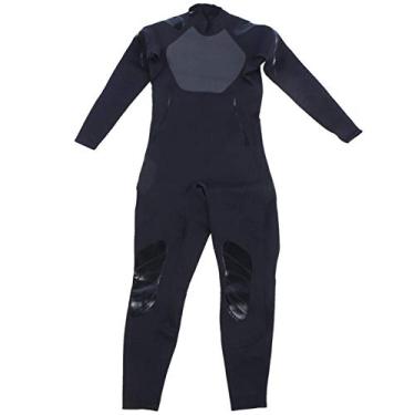 Imagem de Shanrya Roupa de mergulho para surfe, roupa de banho de manga comprida P/M de 1,5 mm, roupa de mergulho para mergulho, surfe, mergulho (padrão)