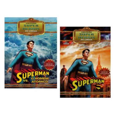 Imagem de Kit Box Slim Superman Coleção Super Heróis Do Cinema - 04 Discos - Rhy