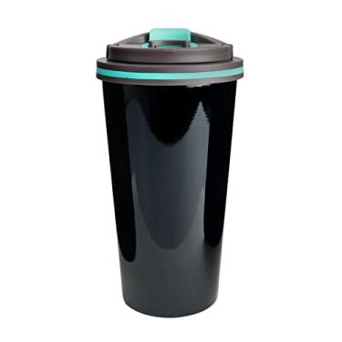 Imagem de COPO TÉRMICO EM AÇO INOX COM TAMPA 450ML (Preto)
