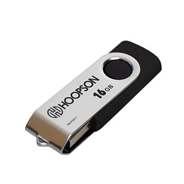 Imagem de PEN DRIVE 16GB HOOPSON PRETO/PRATA PEN-001-16