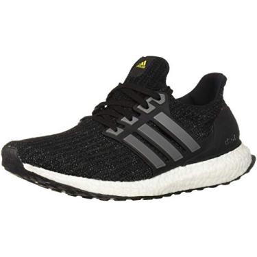 Imagem de adidas Tênis de corrida masculino Ultraboost Ltd, Preto/ferro metálico/amarelo vívido, 8