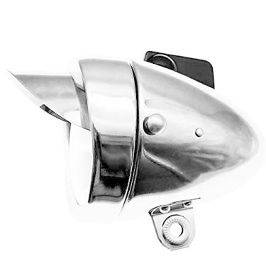 Imagem de Tingpai Lâmpada de farol de bicicleta vintage cromada frontal retrô