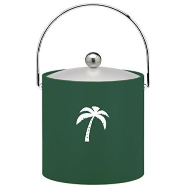 Imagem de Kraftware Kasualware Collection Balde de gelo de palmeira verde - 2,7 litros