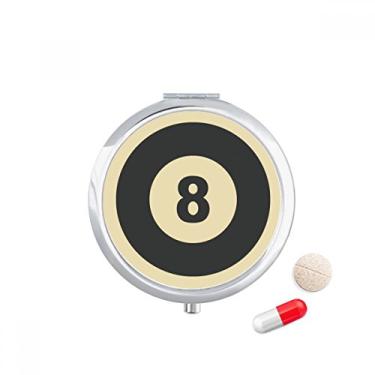 Imagem de Billiards Sport Simple Geometry Pattern Pill Case Pocket Medicine Storage Box Dispenser Recipiente