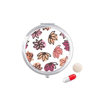 Imagem de Petal — Caixa de comprimidos com estampa de arte abstrata e bolso para remédios