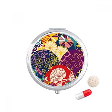 Imagem de Caixa de armazenamento de remédios com estampa de bolinhas chinesa estilo japonês