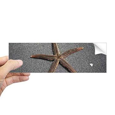 Imagem de DIYthinker Adesivo de parede cinza ciência estrela do mar imagem natureza retangular para-choque decalque para janela