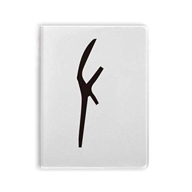 Imagem de Caderno de anotações de osso com sobrenome chinês Zuo capa de goma Diário capa macia