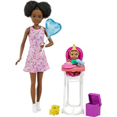 Imagem de Barbie Skipper Babá Aniversário Castanha, Multicor