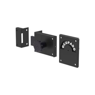 Imagem de Fechadura Livre/ocupado Preto - Soprano