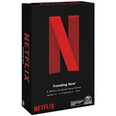 Imagem de Netflix, Trending Now Card Game Party Jogo de tabuleiro familiar com cartões engraçados de programas de TV, para adolescentes e adultos com 14 anos ou