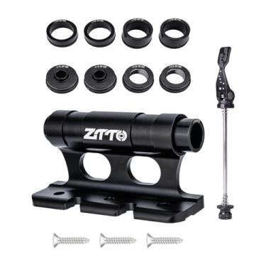 Imagem de Vaveren Suporte de montagem de bloqueio de garfo de bicicleta suporte de instalação de garfo frontal clipe fixo para transporte de barra transversal de, sem cinto