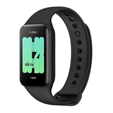 Imagem de Smartband XIAOMI REDMI SMART BAND 2 Color Black VERSÃO GLOBAL (português-BR) - Tela 1.47, 100 watchfaces, 30 modos de esportes, resistente à água até 5ATM, monitoramento da frequência