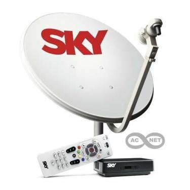 Imagem de Sky Pre Pago Sd Com Conexão Áudio E Video Kit 60 Cm