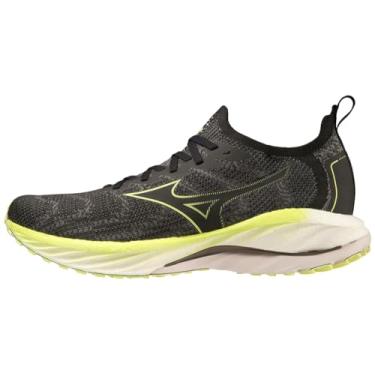 Imagem de Mizuno Tênis de corrida masculino Wave Neo Wind, Preto não tingido - luminoso, 10