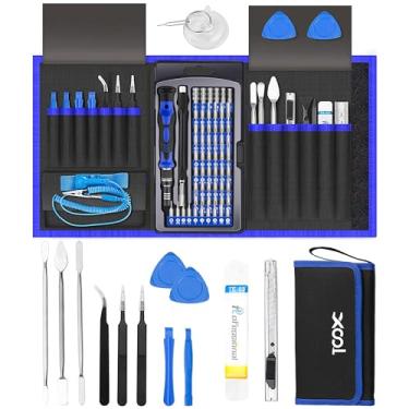 Imagem de (80in1) - 80 in 1 Precision Screwdriver Set with Magnetic Driver Kit, Professional Electronics Repair Tool Kit with Portable Oxford Bag for Repair Cell Phone, iPhone, iPad, Watch, Tablet, PC, MacBook and More
