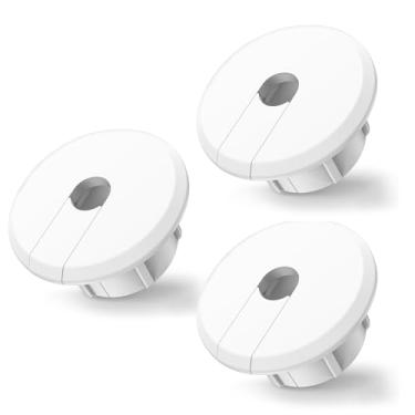 Imagem de Sactulaz Ilhós de bucha de parede para cabo adaptador Ethernet Starlink Dishy Router de roteamento, kit de roteamento de cabo de alimentação para furo de parede de 2,5 cm e orifício de fio de móveis