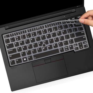 Imagem de Capa de teclado para Lenovo Thinkpad x1 Carbon Gen 11/10 35.6 cm, ThinkPad X1 Yoga Gen 8/7, ThinkPad T14 T14s L14 P14s Gen 4/3, Thinkpad E14 Gen 6/5 (não serve para T14 L14 P14s Gen 6/5/3/2/1, E). 14
