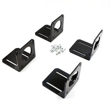 Imagem de Suporte de montagem de aço para motor Nema 23 Stepper 4 peças com parafusos de montagem
