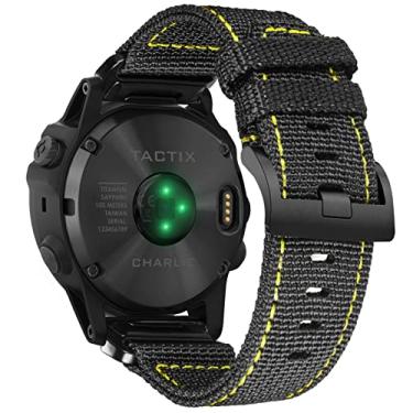 Imagem de Pulseira de nylon para relógio Garmin, pulseira de reposição resistente para fthree_browse-bin) nix/Forerunner/Vivoactive/Approach/MARQ/quatix/D2 Series