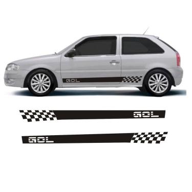 Imagem de Adesivo gol g3 g4 bolinha 2 portas wg1 faixa lateral fita